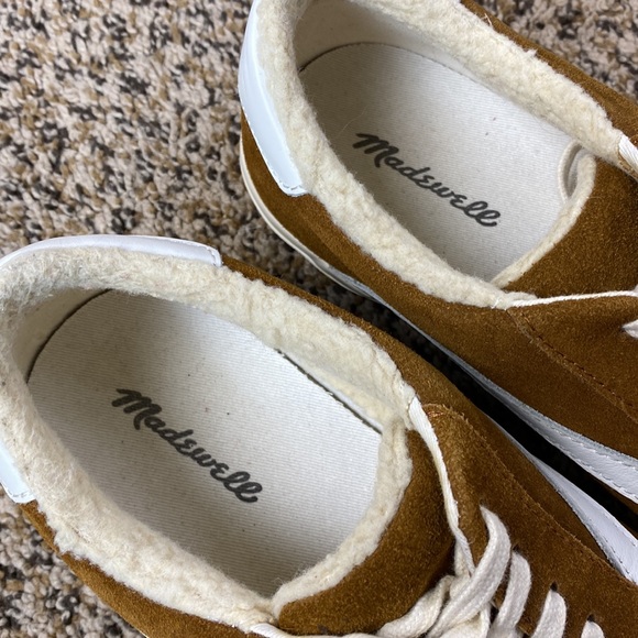 Madewell Sidewalk Low Top Suede Sherpa Sneakers - Picture 5 of 10